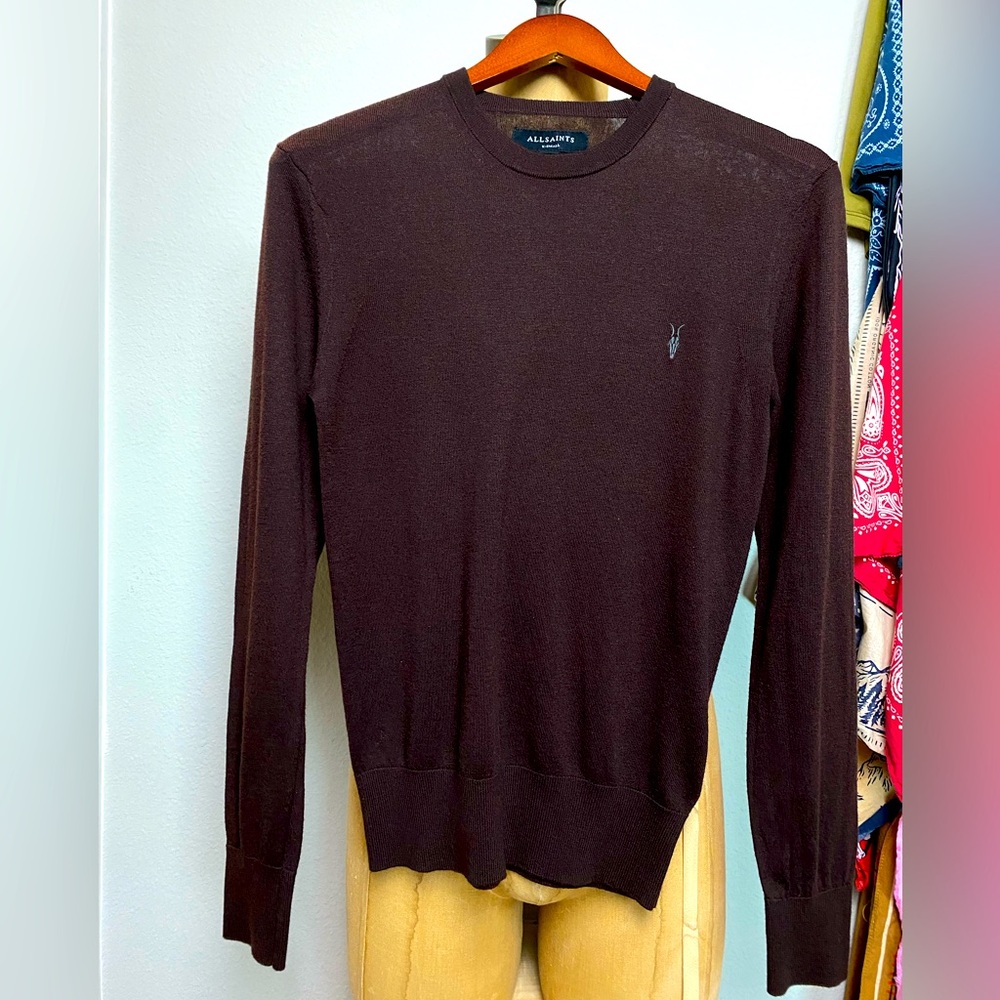 All Saints mode merino crewneck